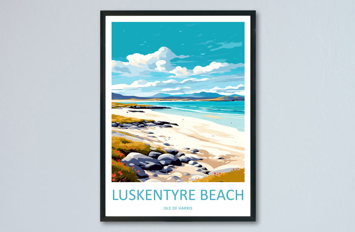Luskentrye Beach Scotland Travel Poster