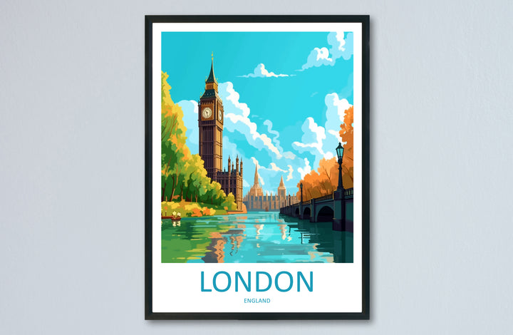 London City England Travel Poster