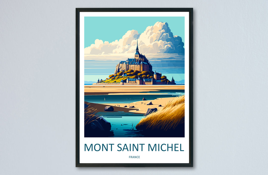 Mont Saint Michel Travel Poster