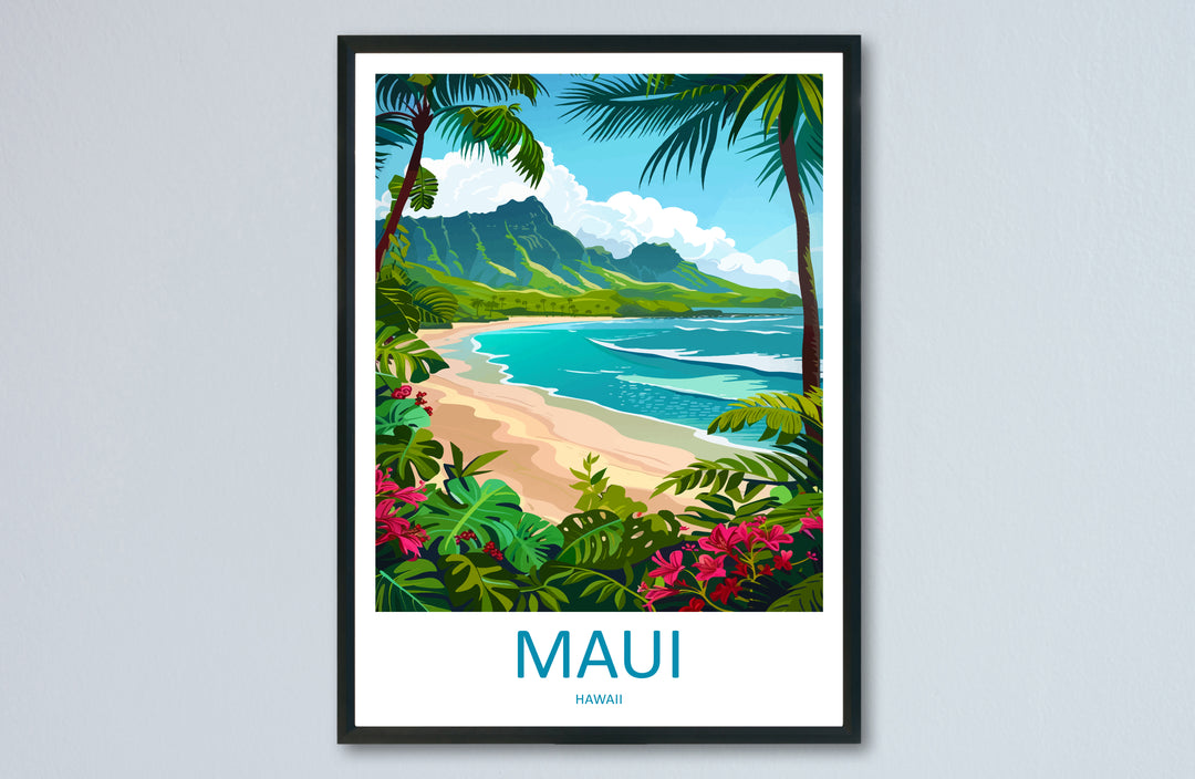 Maui Hawaii USA Travel Poster