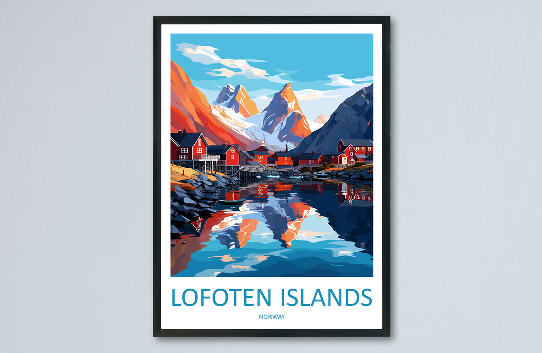 Lofoten Islands Norway Travel Poster
