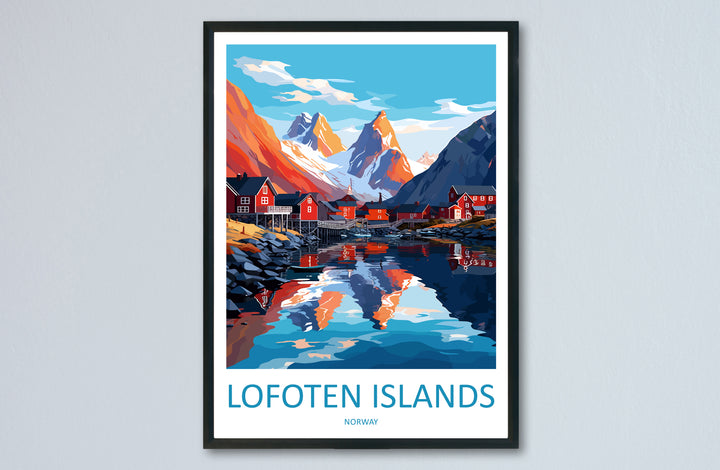 Lofoten Islands Norway Travel Poster