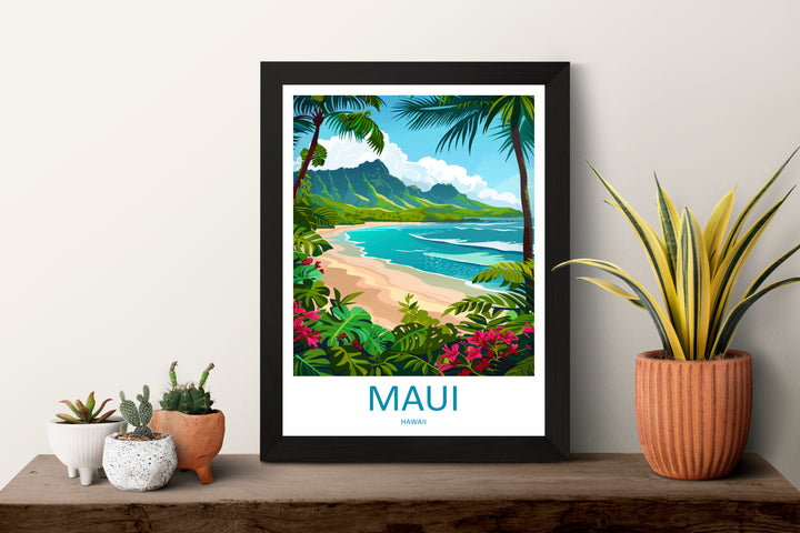 Maui Hawaii USA Travel Poster