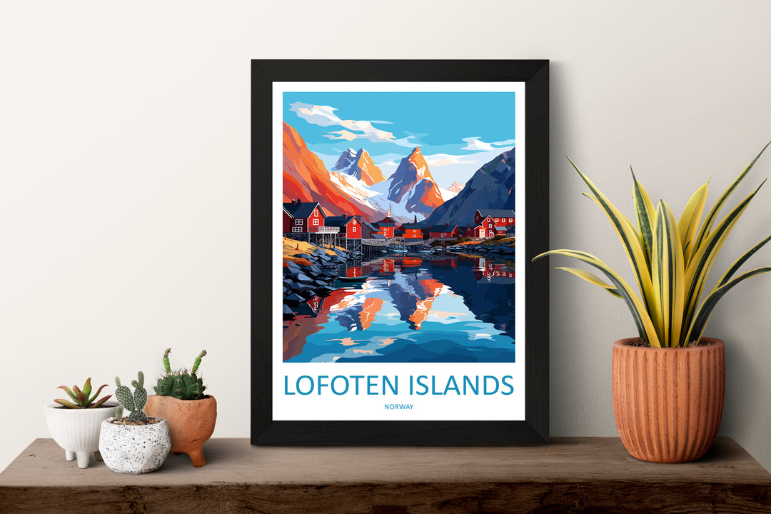 Lofoten Islands Norway Travel Poster