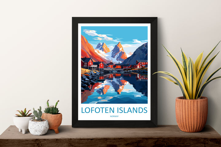 Lofoten Islands Norway Travel Poster