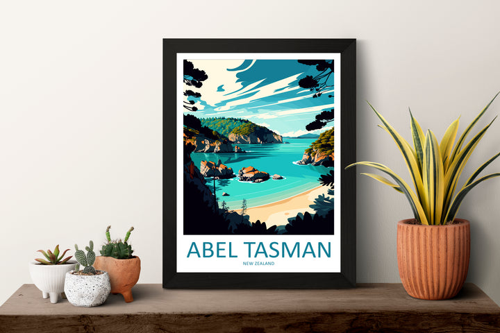 Abel Tasman New Zealand Travel Poster