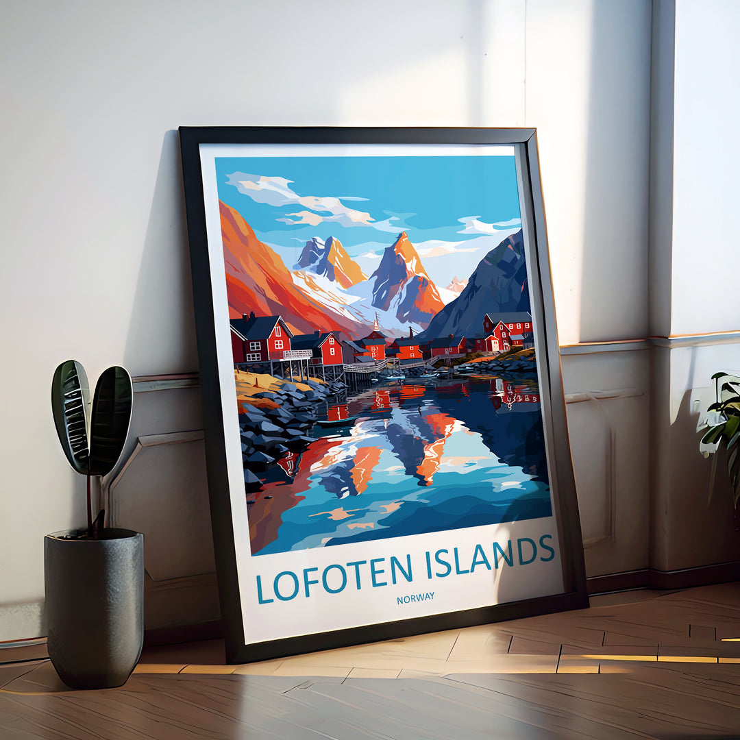 Lofoten Islands Norway Travel Poster