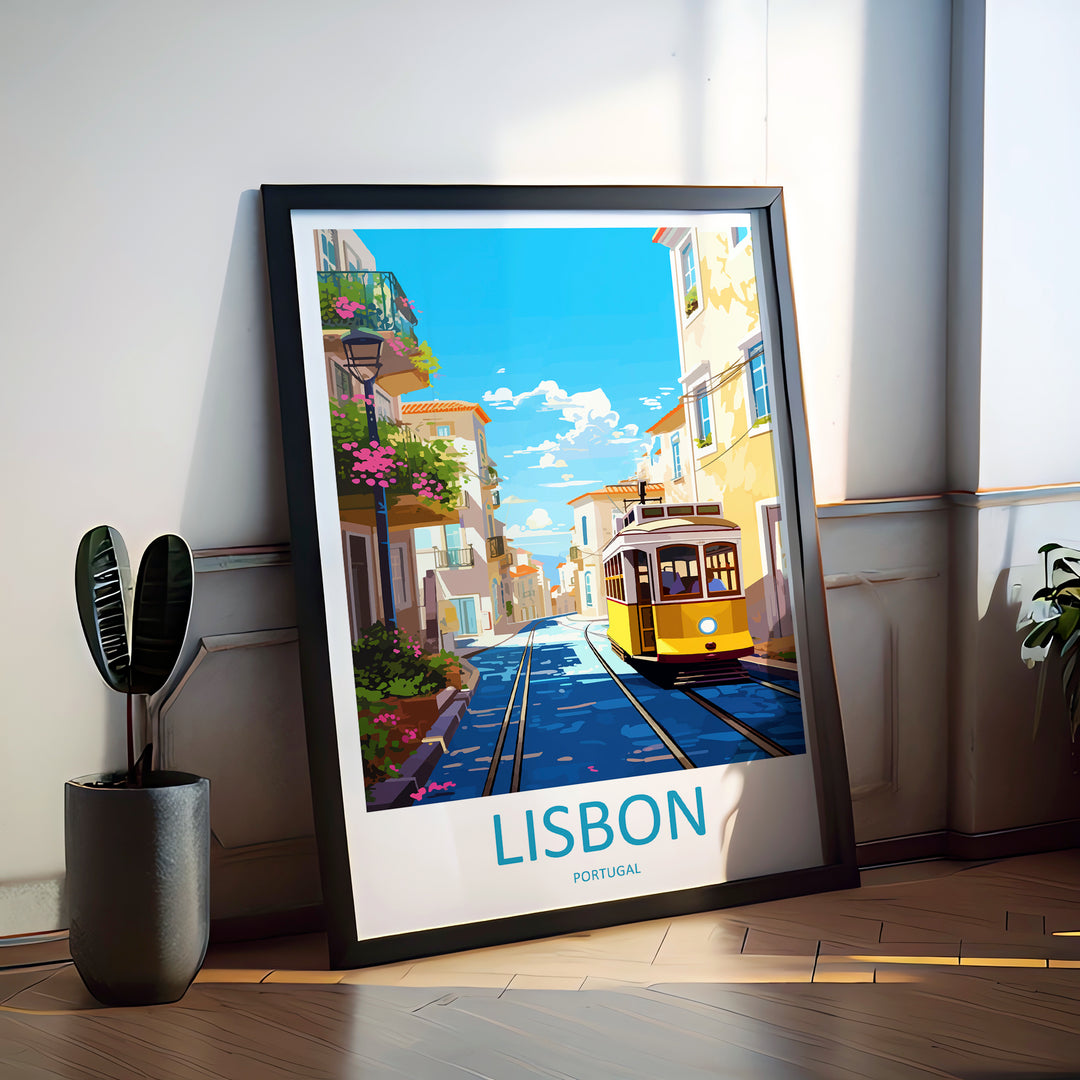 Lisbon Portugal Travel Poster