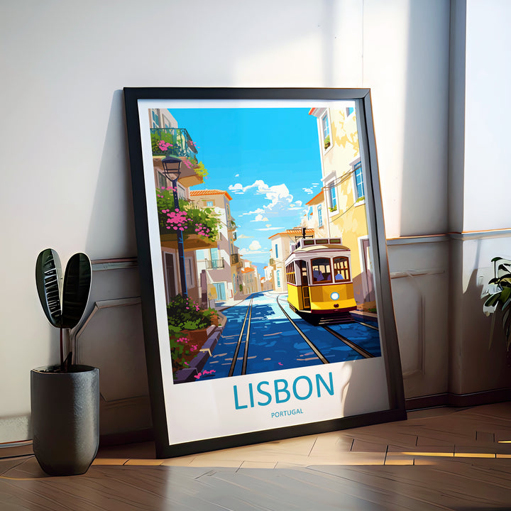 Lisbon Portugal Travel Poster