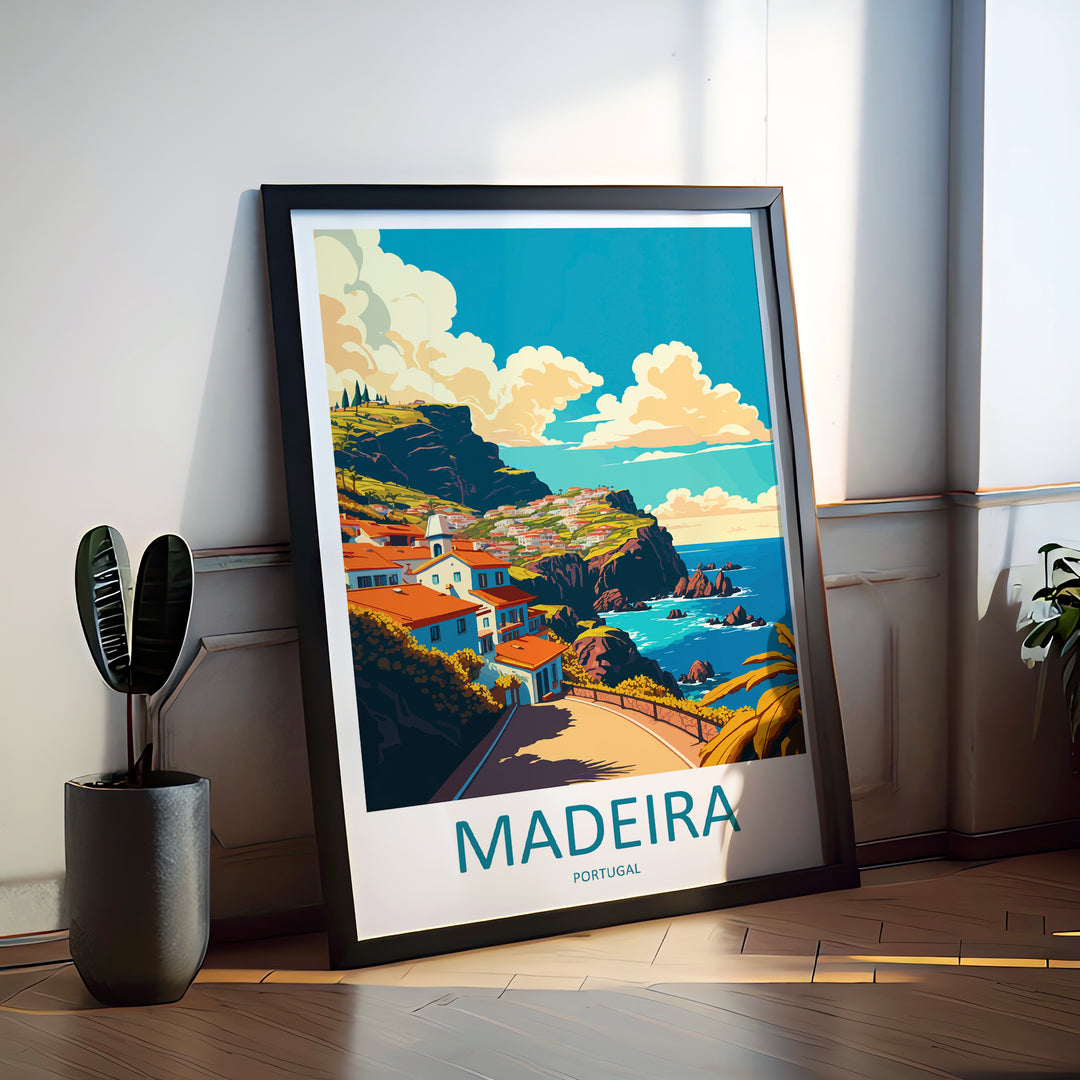 Madeira Portugal Travel Poster