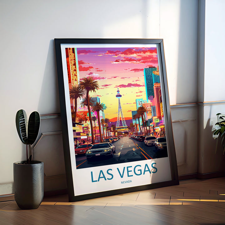 Las Vegas USA Travel Poster