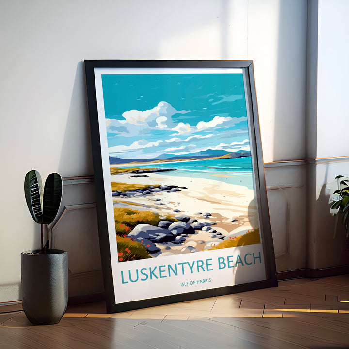 Luskentrye Beach Scotland Travel Poster