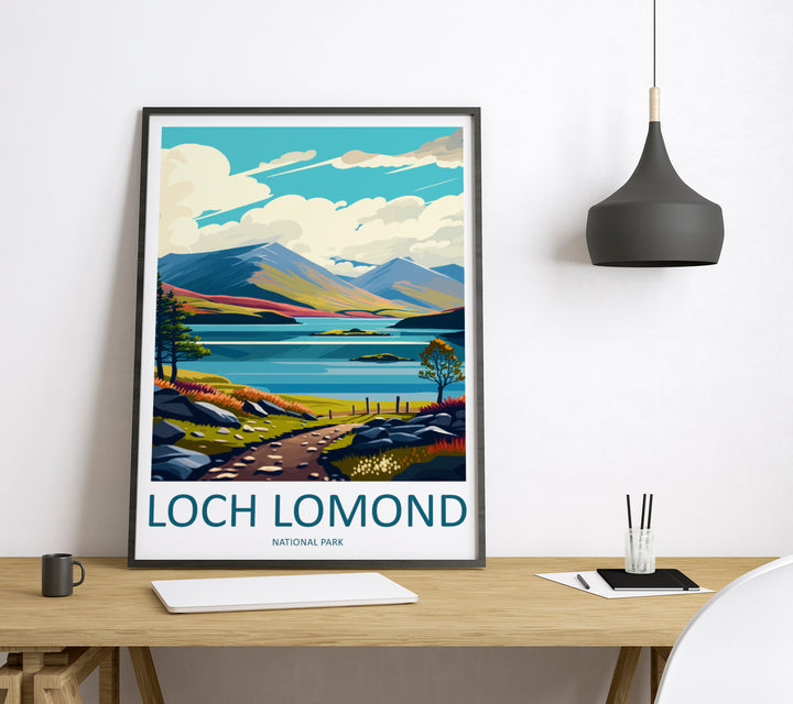 Loch Lomond England Travel Poster