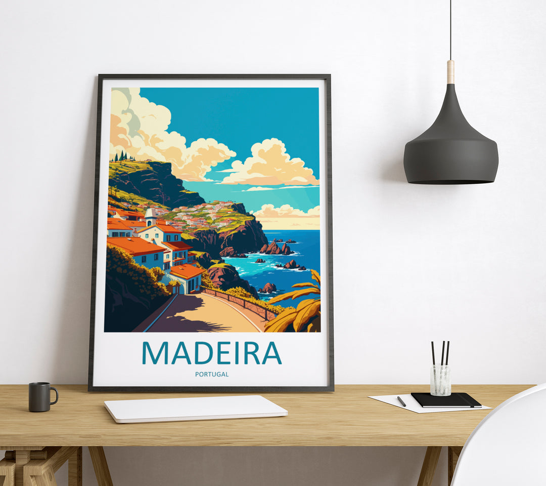 Madeira Portugal Travel Poster