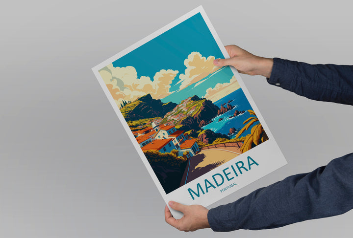 Madeira Portugal Travel Poster