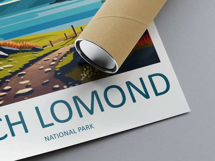 Loch Lomond England Travel Poster
