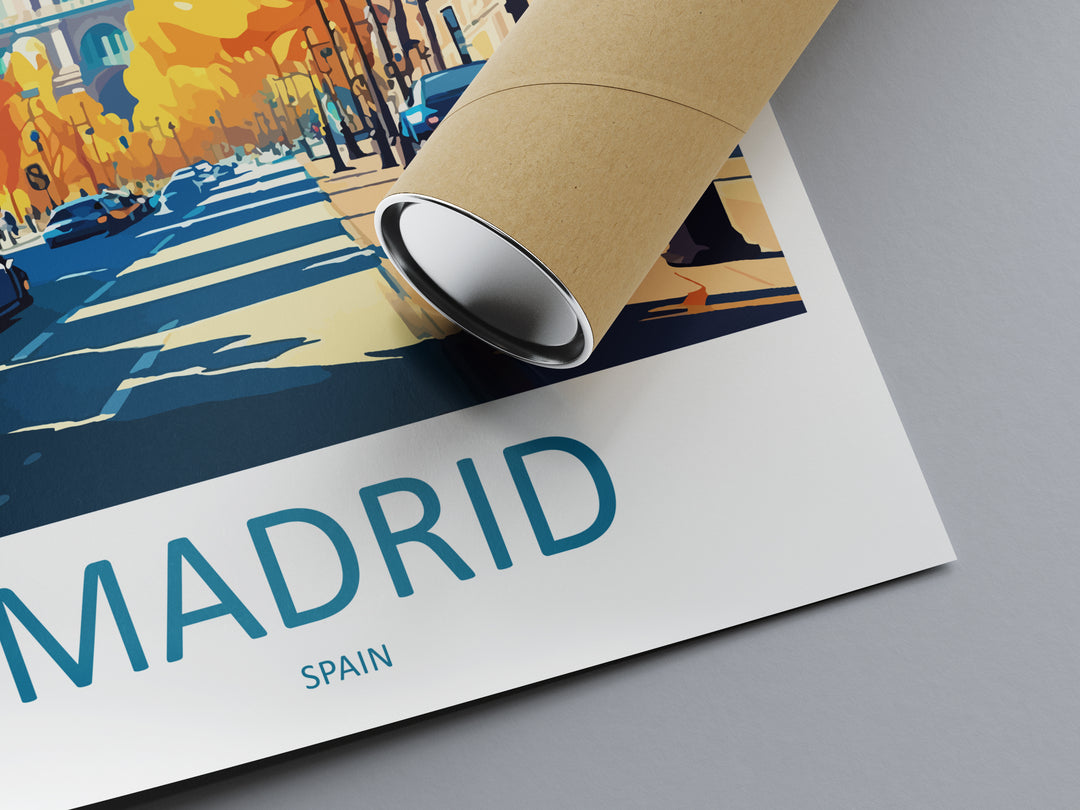 Madrid Spain Travel Poster