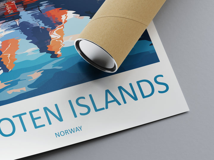Lofoten Islands Norway Travel Poster