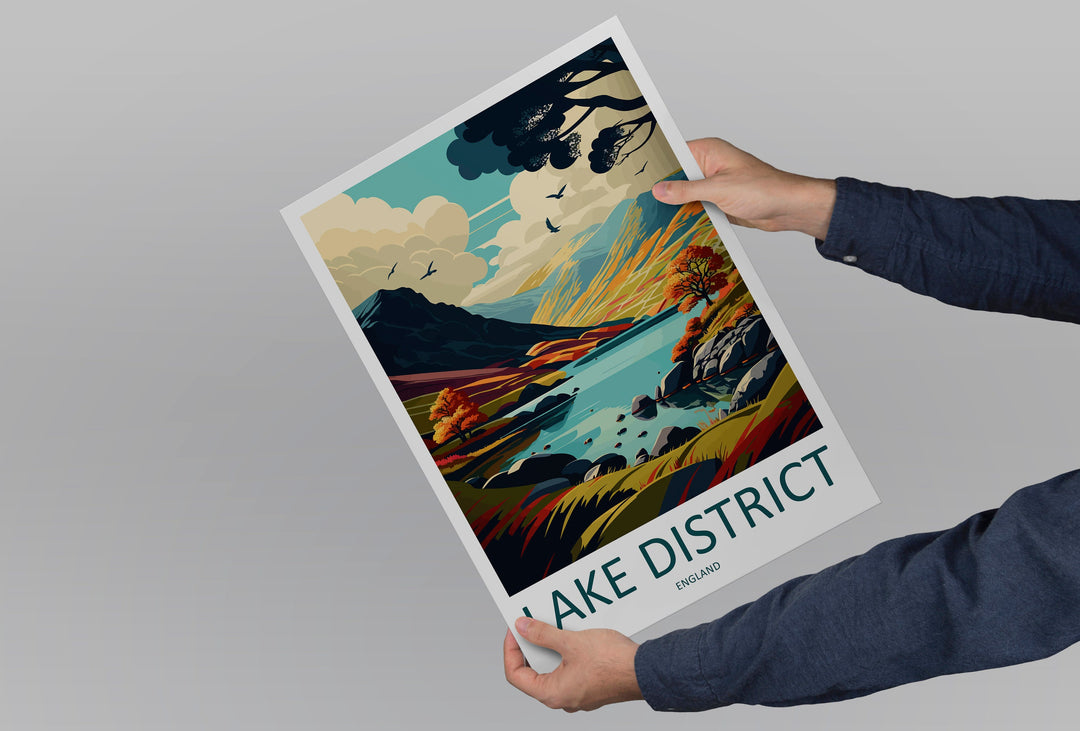 Lake District Print Lake District Home Decor Landscape Art Print Lake District Wall Art Nature Enthusiast Gift Wall Hanging Lake District