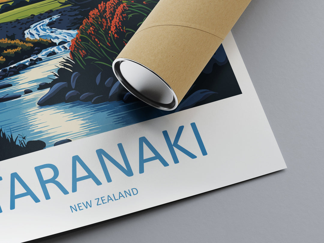 Taranaki Travel Print Wall Art Taranaki Wall Hanging Home Décor Taranaki Gift Art Lovers New Zealand Art Lover Gift Print Taranaki Wall Art