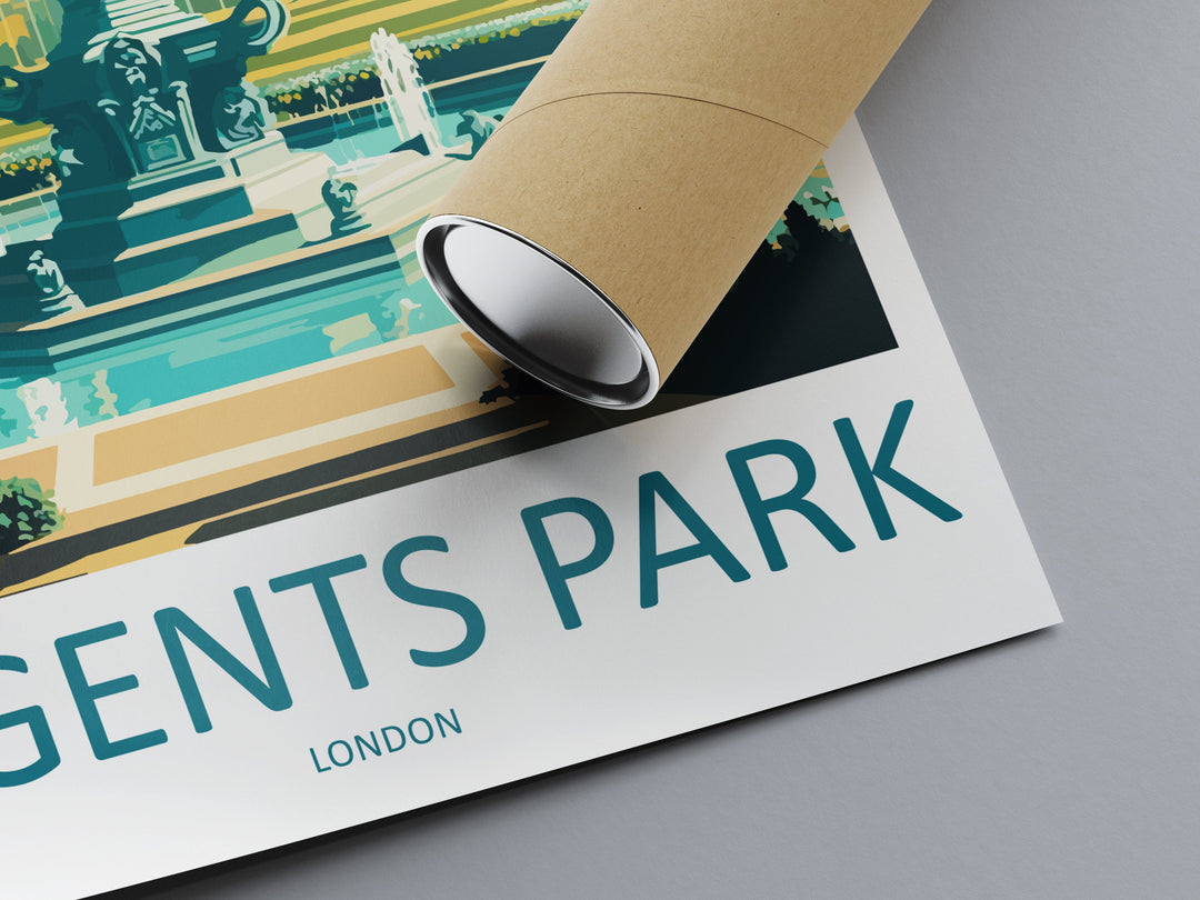 Regent's Park Print Regent's Park Home Decor Landscape Art Print Regent's Park Wall Art London Enthusiast Gift Wall Hanging Regent's Park