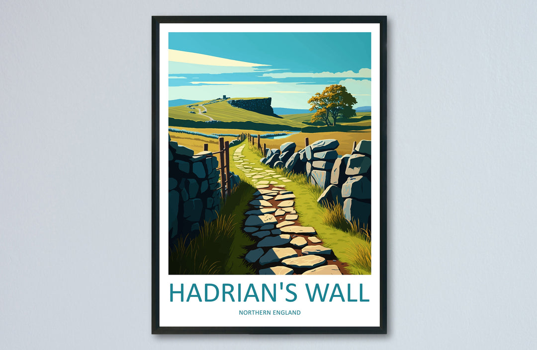 Hadrian's Wall Print Hadrian's Wall Home Decor Art Print Hadrian's Wall Wall Art National Trail Enthusiast Gift Wall Hanging Hadrian's Wall
