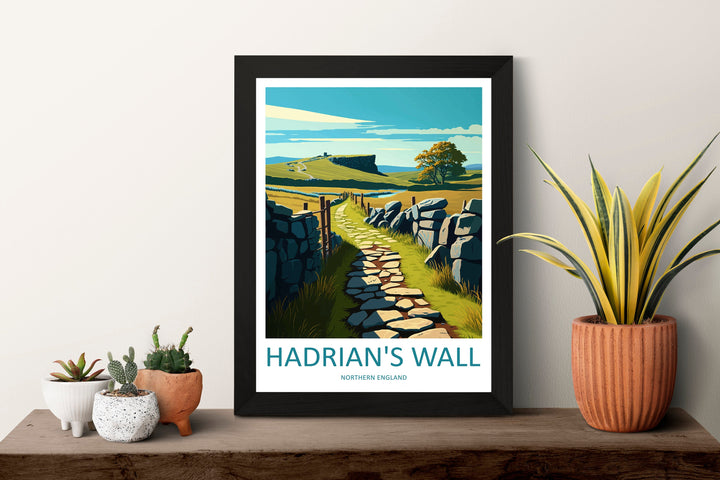 Hadrian's Wall Print Hadrian's Wall Home Decor Art Print Hadrian's Wall Wall Art National Trail Enthusiast Gift Wall Hanging Hadrian's Wall
