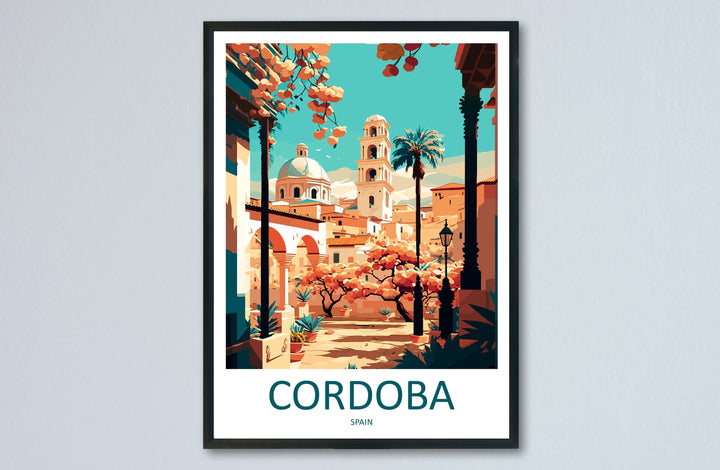 Cordoba Travel Print Wall Art Cordoba Wall Hanging Home Décor Cordoba Gift Art Lovers Spain Art Lover Gift Cordoba Wall Décor Cordoba Art