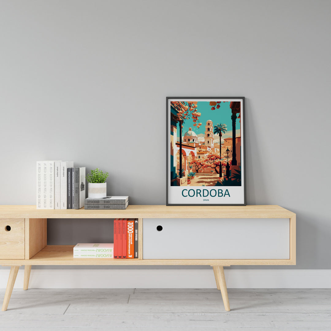 Cordoba Travel Print Wall Art Cordoba Wall Hanging Home Décor Cordoba Gift Art Lovers Spain Art Lover Gift Cordoba Wall Décor Cordoba Art