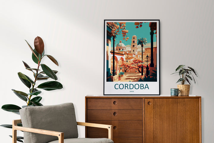 Cordoba Travel Print Wall Art Cordoba Wall Hanging Home Décor Cordoba Gift Art Lovers Spain Art Lover Gift Cordoba Wall Décor Cordoba Art