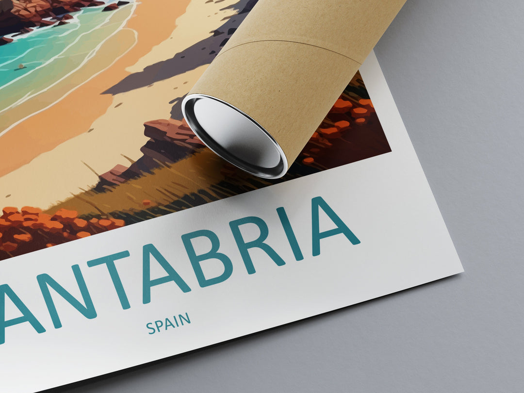 Cantabria Travel Print Wall Art Cantabria Wall Hanging Home Décor Cantabria Gift Art Lovers Spain Art Lover Gift Cantabria Wall Décor Spain