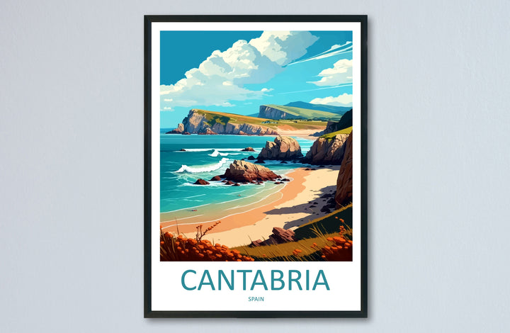 Cantabria Travel Print Wall Art Cantabria Wall Hanging Home Décor Cantabria Gift Art Lovers Spain Art Lover Gift Cantabria Wall Décor Spain