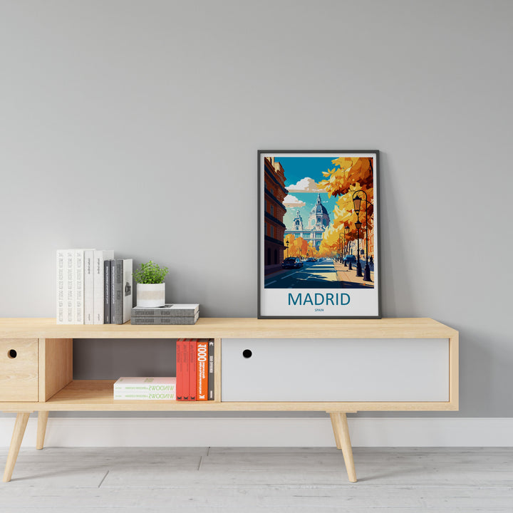 Madrid Travel Print Wall Art Madrid Wall Hanging Home Décor Madrid Gift Art Lovers Spain Art Lover Gift Madrid Wall Décor Madrid Spain Print