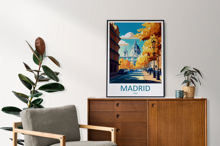 Madrid Travel Print Wall Art Madrid Wall Hanging Home Décor Madrid Gift Art Lovers Spain Art Lover Gift Madrid Wall Décor Madrid Spain Print