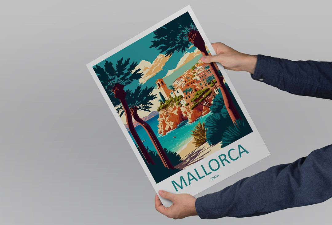 Mallorca Travel Print Wall Art Mallorca Wall Hanging Home Décor Mallorca Gift Art Lovers Spain Art Lover Gift Mallorca Print Spain Wall Art