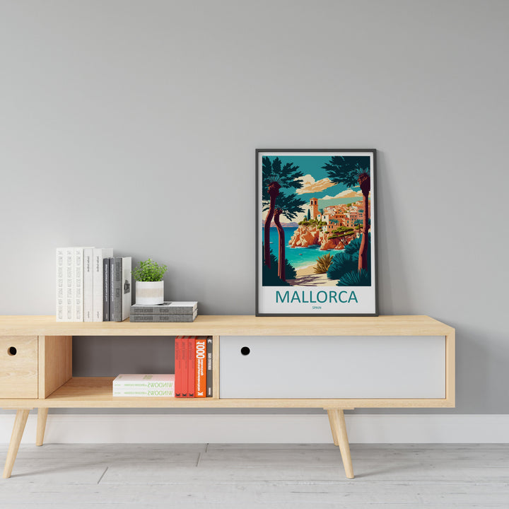 Mallorca Travel Print Wall Art Mallorca Wall Hanging Home Décor Mallorca Gift Art Lovers Spain Art Lover Gift Mallorca Print Spain Wall Art
