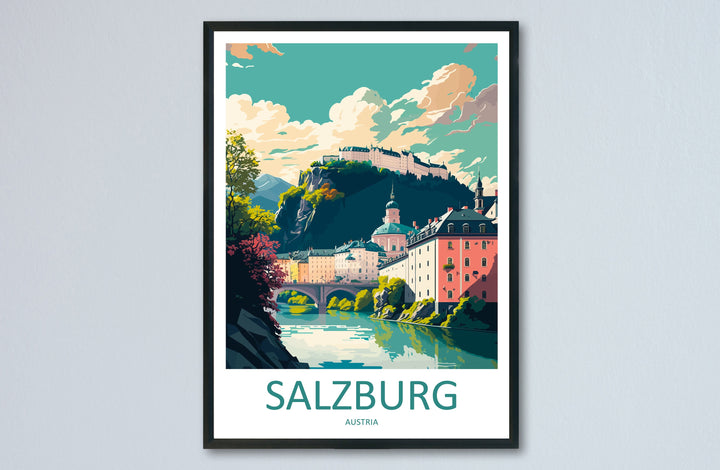 Salzburg Print Salzburg Home Décor Cityscape Art Print Salzburg Wall Art for Travel Enthusiast Gift Wall Hanging Salzburg Austria Poster Art