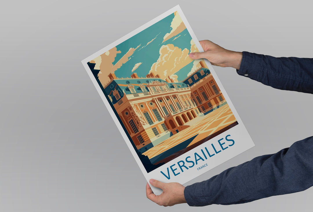 Versailles Palace Travel Print Wall Art West Versailles Palace Wall Hanging Home Decoration Versailles Palace Gift Art Lovers Wall Art Print