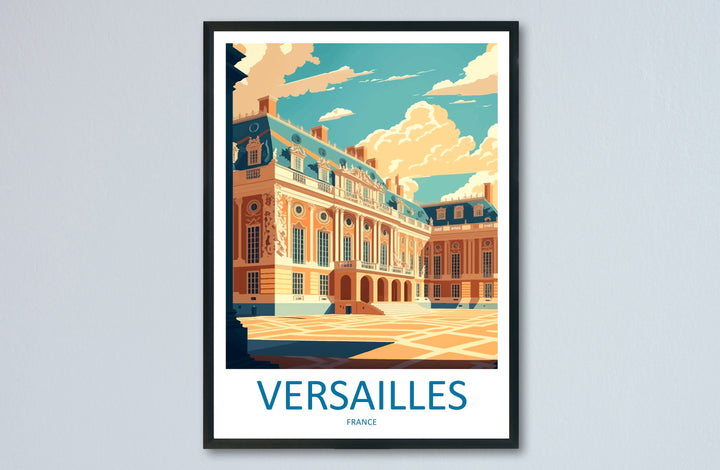 Versailles Palace Travel Print Wall Art West Versailles Palace Wall Hanging Home Decoration Versailles Palace Gift Art Lovers Wall Art Print