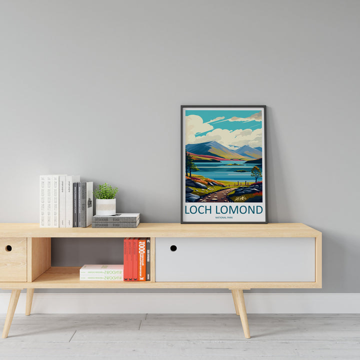 Loch Lomond Travel Print Wall Art Loch Lomond Wall Hanging Home Decoration National Park Gift Art Lovers Wall Art Print Loch Lomond Poster