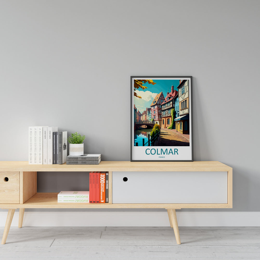 Colmar Travel Print Wall Art Colmar Wall Hanging Home Décor Colmar Gift Art Lovers France Art Lover Gift Colmar Print France Artwork Gift