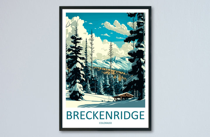 Breckenridge Travel Print Wall Art Breckenridge Wall Hanging Home Décor Breckenridge Gift Art Lovers Ski Art Lover Gift Breckenridge Print