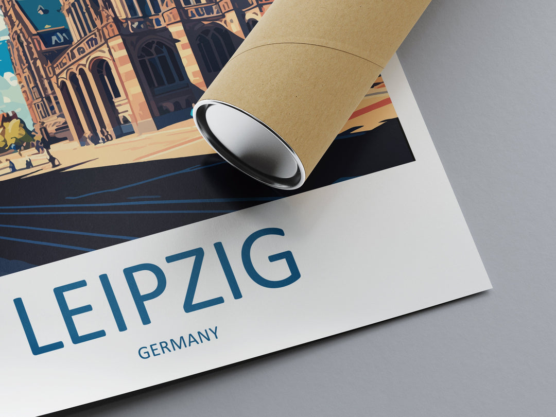 Leipzig Travel Print Wall Art Leipzig Wall Hanging Home Décor Leipzig Gift Art Lovers Germany Art Lover Gift Leipzig Wall Décor Print Gift