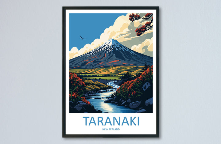 Taranaki Travel Print Wall Art Taranaki Wall Hanging Home Décor Taranaki Gift Art Lovers New Zealand Art Lover Gift Print Taranaki Wall Art