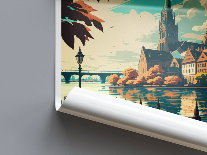 Konstanz Travel Print Wall Art Konstanz Wall Hanging Home Décor Konstanz Gift Art Lovers Germany Art Lover Gift Konstanz Art Travel Gift