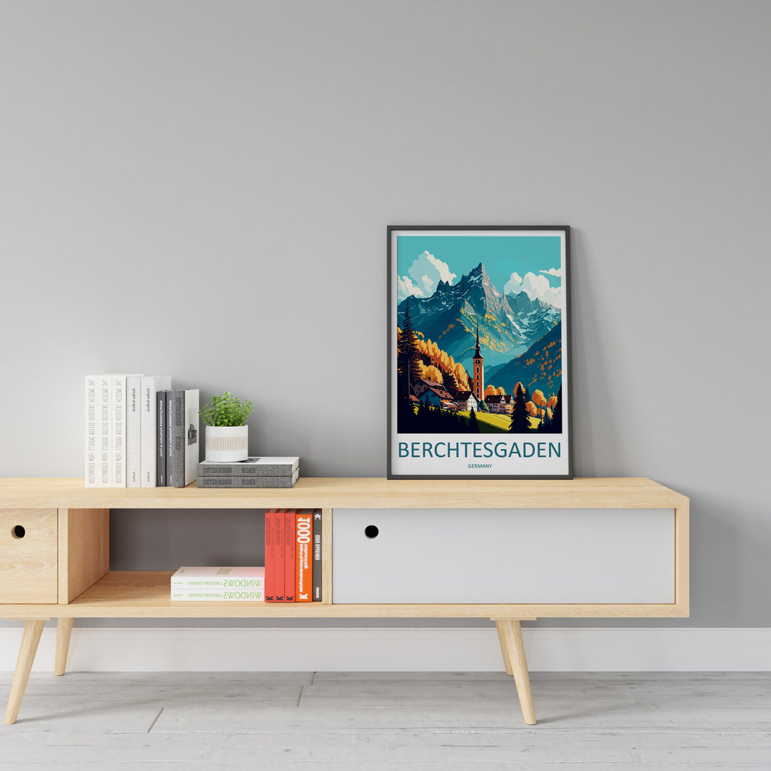 Berchtesgaden Travel Print Wall Art Berchtesgaden Wall Hanging Home Décor Berchtesgaden Gift Art Lovers Germany Art Lover Gift Berchtesgaden