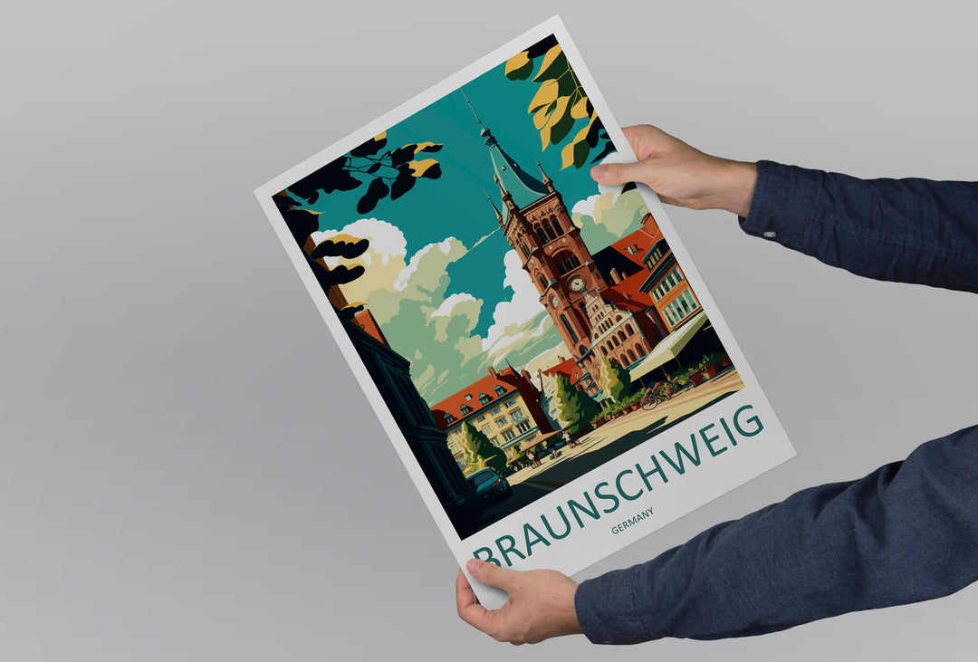 Brunswick Travel Print Wall Art Brunswick Wall Hanging Home Décor Brunswick Gift Art Lovers Germany Art Lover Gift Brunswick Art Travel Gift