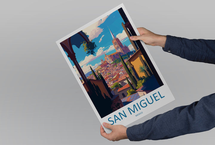 San Miguel Travel Print Wall Art San Miguel Wall Hanging Home Decor San Miguel Gift Art Lovers Wall Art Print Art San Miguel Wall Hanging