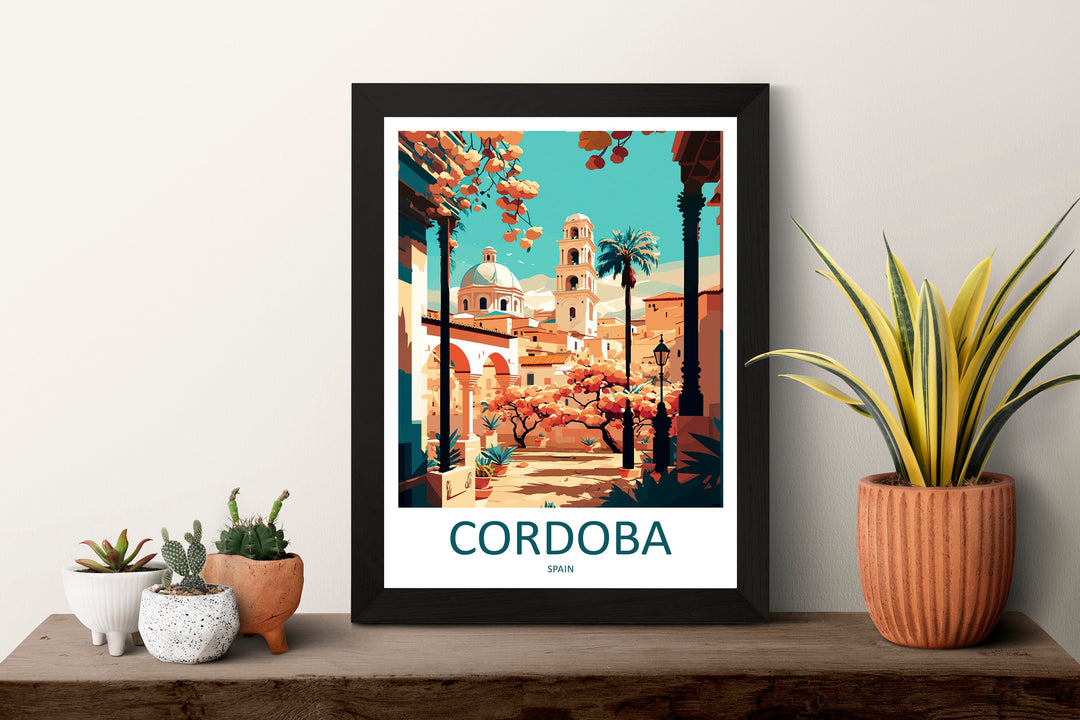 Cordoba Travel Print Wall Art Cordoba Wall Hanging Home Décor Cordoba Gift Art Lovers Spain Art Lover Gift Cordoba Wall Décor Cordoba Art