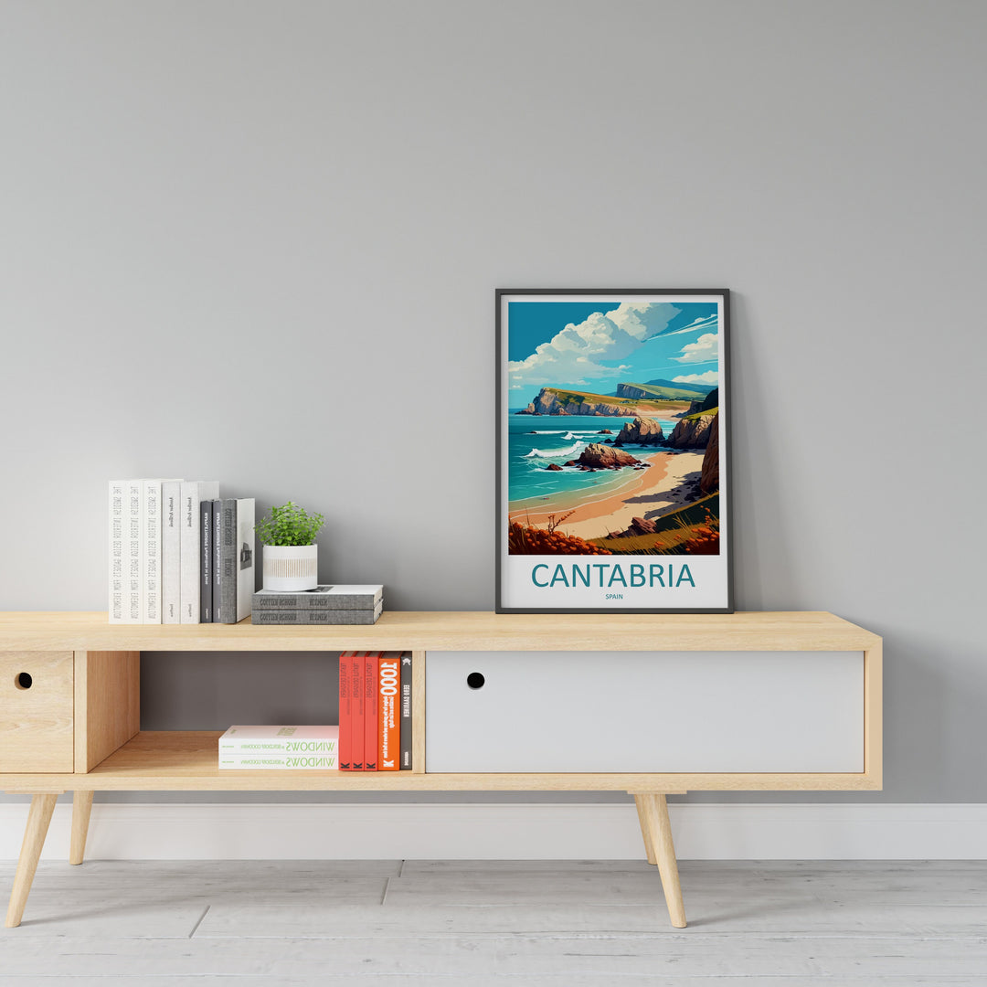 Cantabria Travel Print Wall Art Cantabria Wall Hanging Home Décor Cantabria Gift Art Lovers Spain Art Lover Gift Cantabria Wall Décor Spain